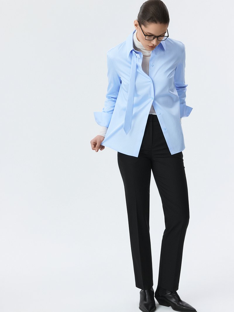 Брюки зауженного кроя