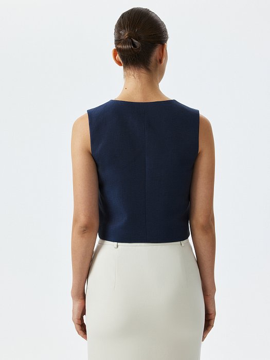 Льняной жилет: фото №4