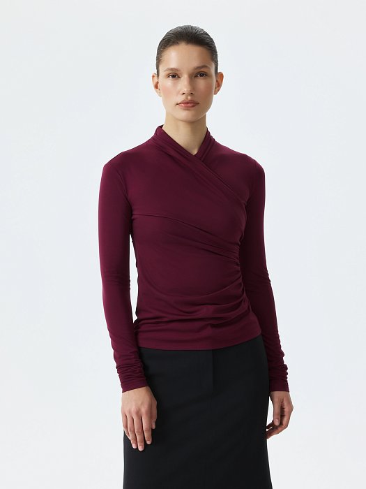 Лонгслив на запах: фото №3