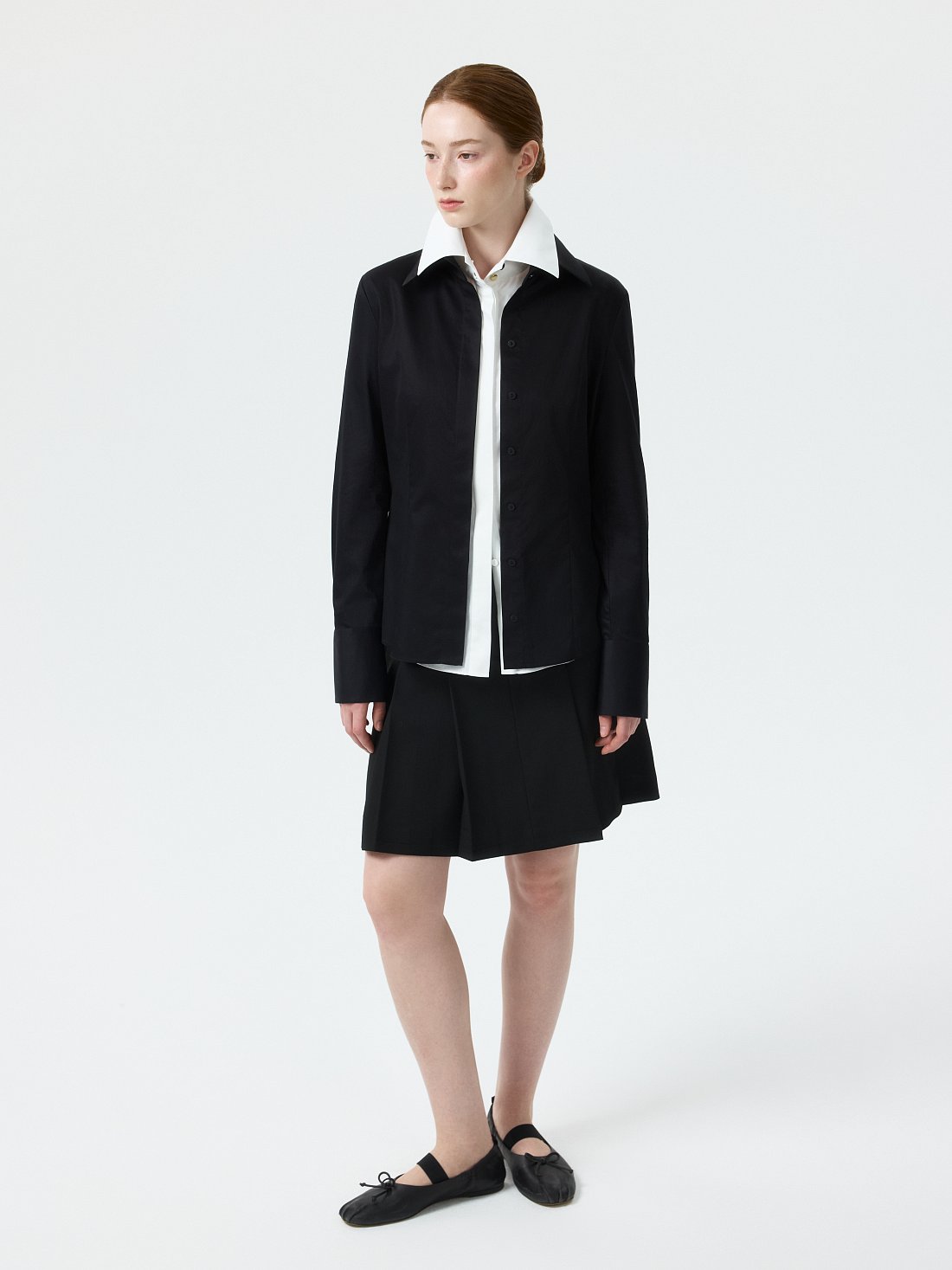 Приталенная блуза из хлопка: фото №1