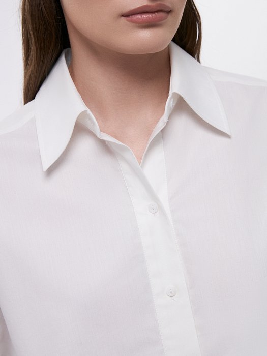 Укороченная рубашка со шнуровкой: фото №2