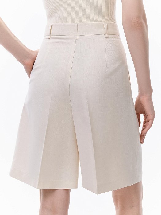 Шорты из смесового льна: фото №5