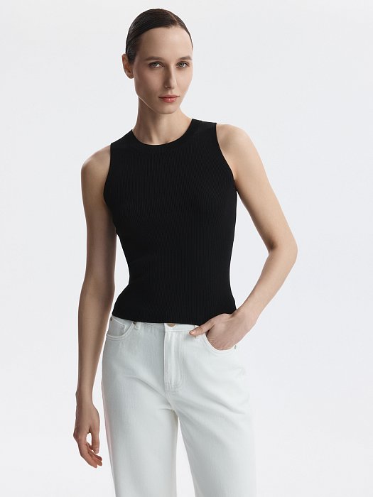 Укороченный топ из вискозы: фото №3