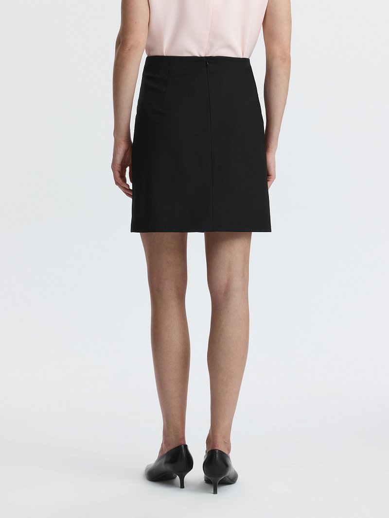 Юбка-мини А-силуэта