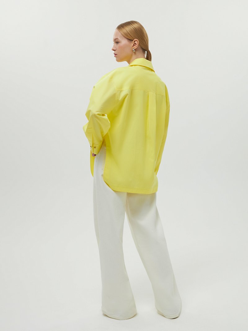 Рубашка с асимметричным низом