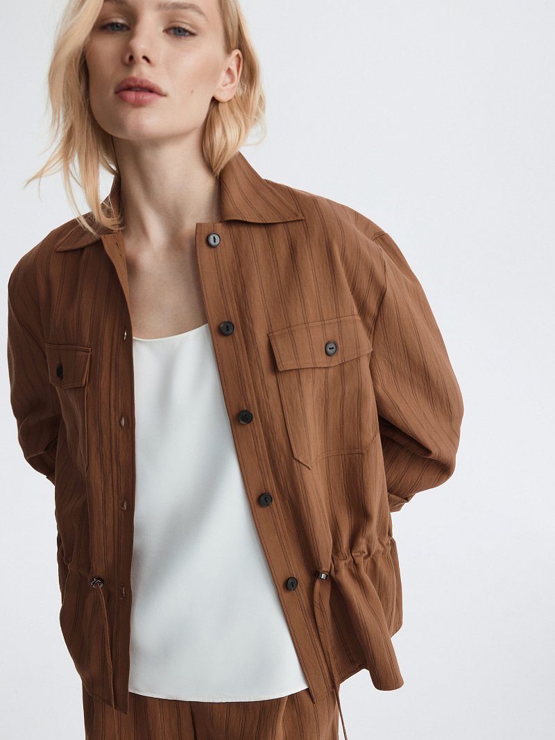 Укороченная рубашка на кулиске