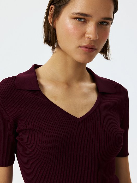 Джемпер с отложным воротником: фото №3