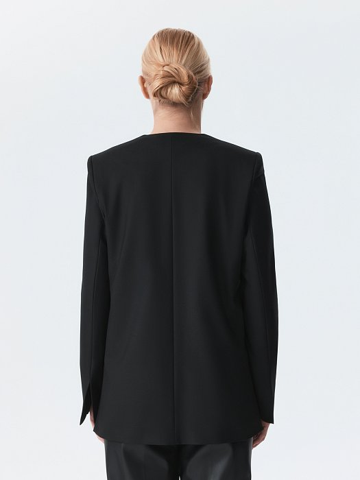 Прямой жакет без лацканов (Р158): фото №6