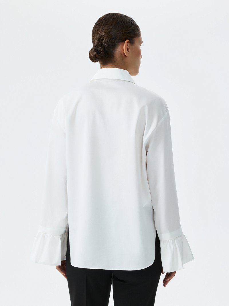 Блуза со съемными манжетами