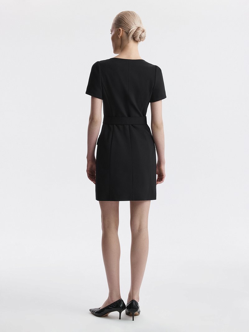 Платье-мини из хлопка