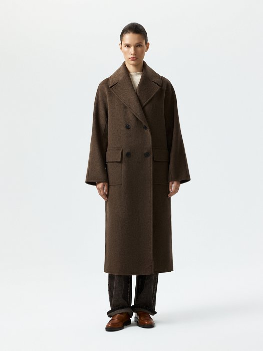 Свободное пальто с шерстью: фото №6