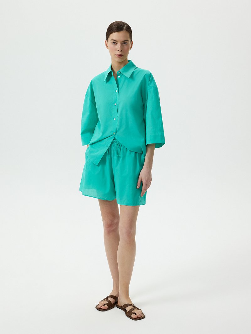 Свободные шорты из хлопка