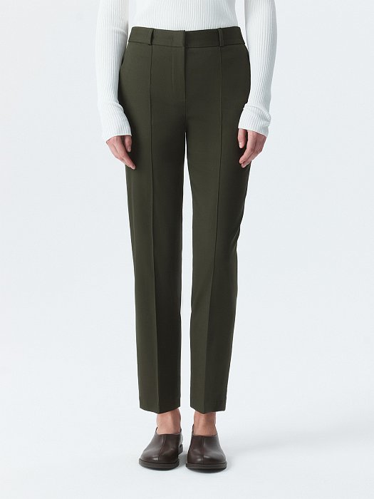 Зауженные брюки из хлопка: фото №3