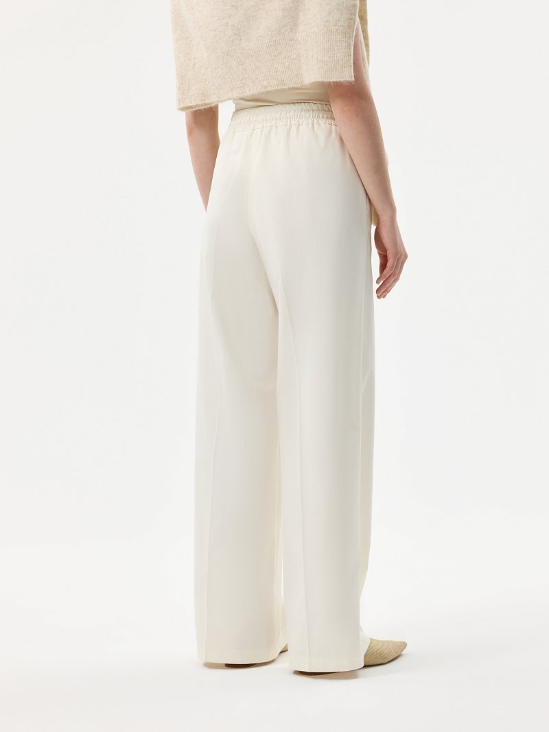 Брюки из хлопка на кулиске