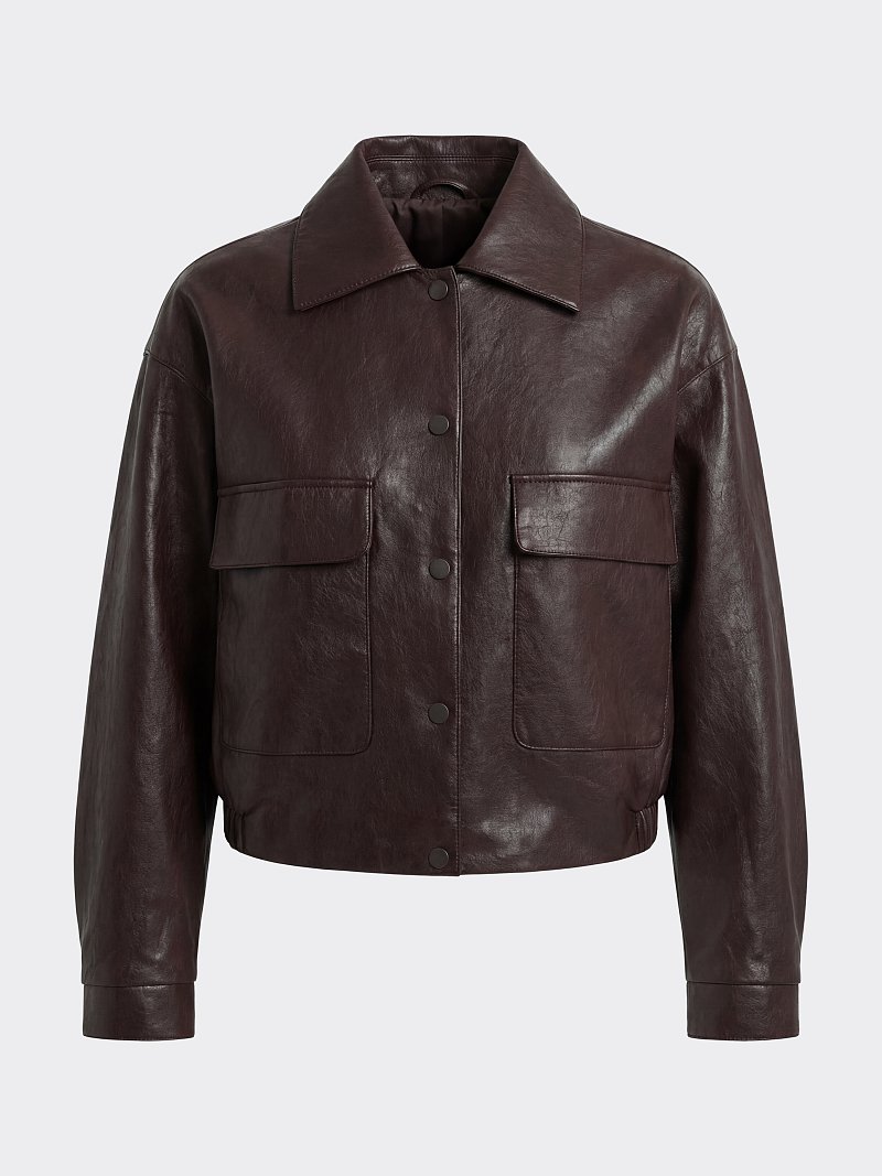 Куртка из искусственной кожи