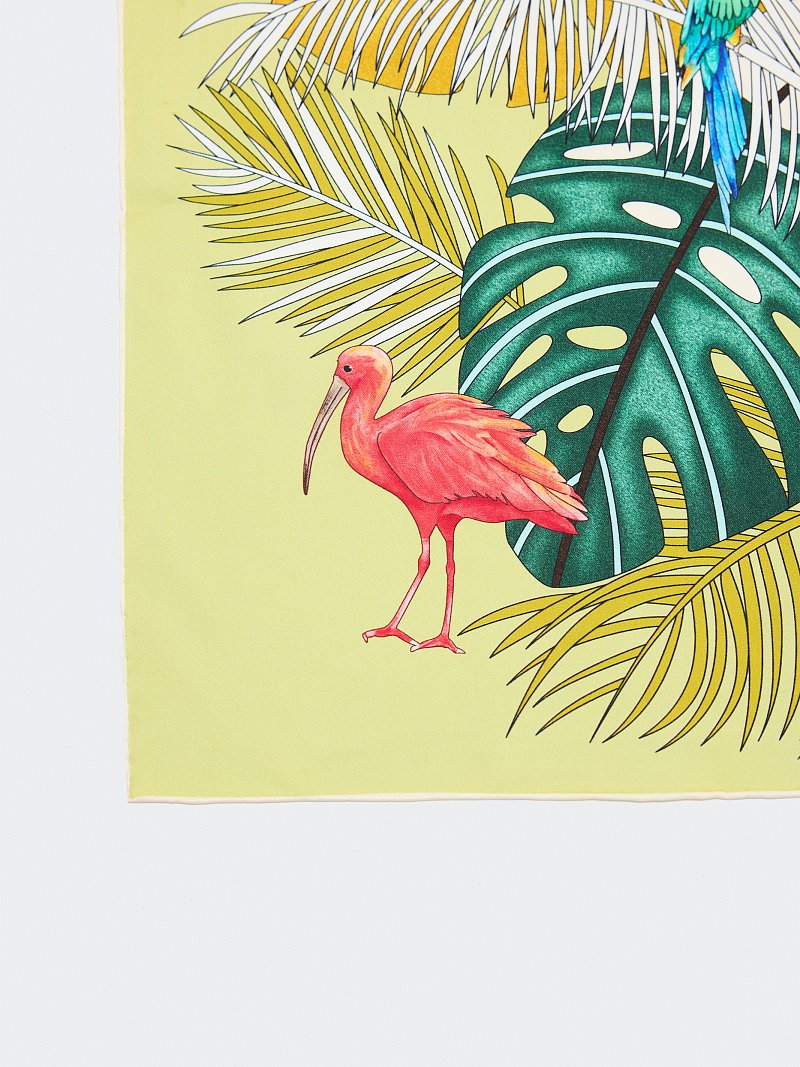 Платок с натуральным шелком