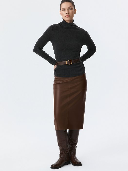 Юбка-карандаш из экокожи : фото №6