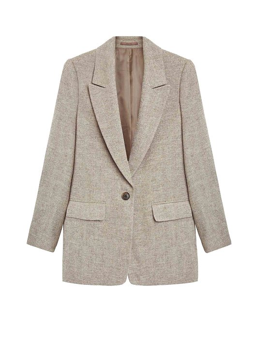 Однобортный жакет из шерсти: фото №7