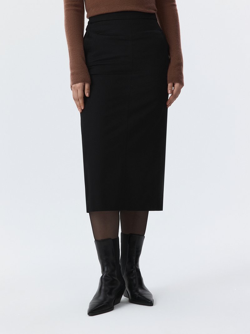 Юбка-карандаш из хлопка (Р158)