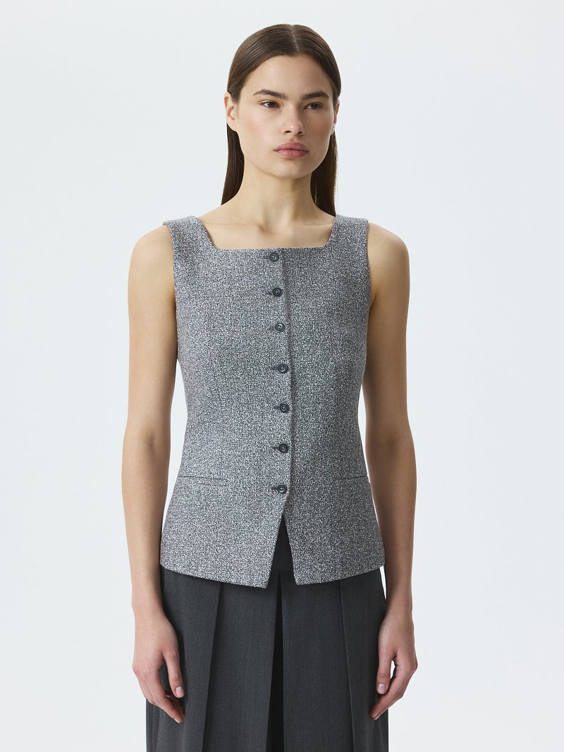 Жилет с квадратным вырезом