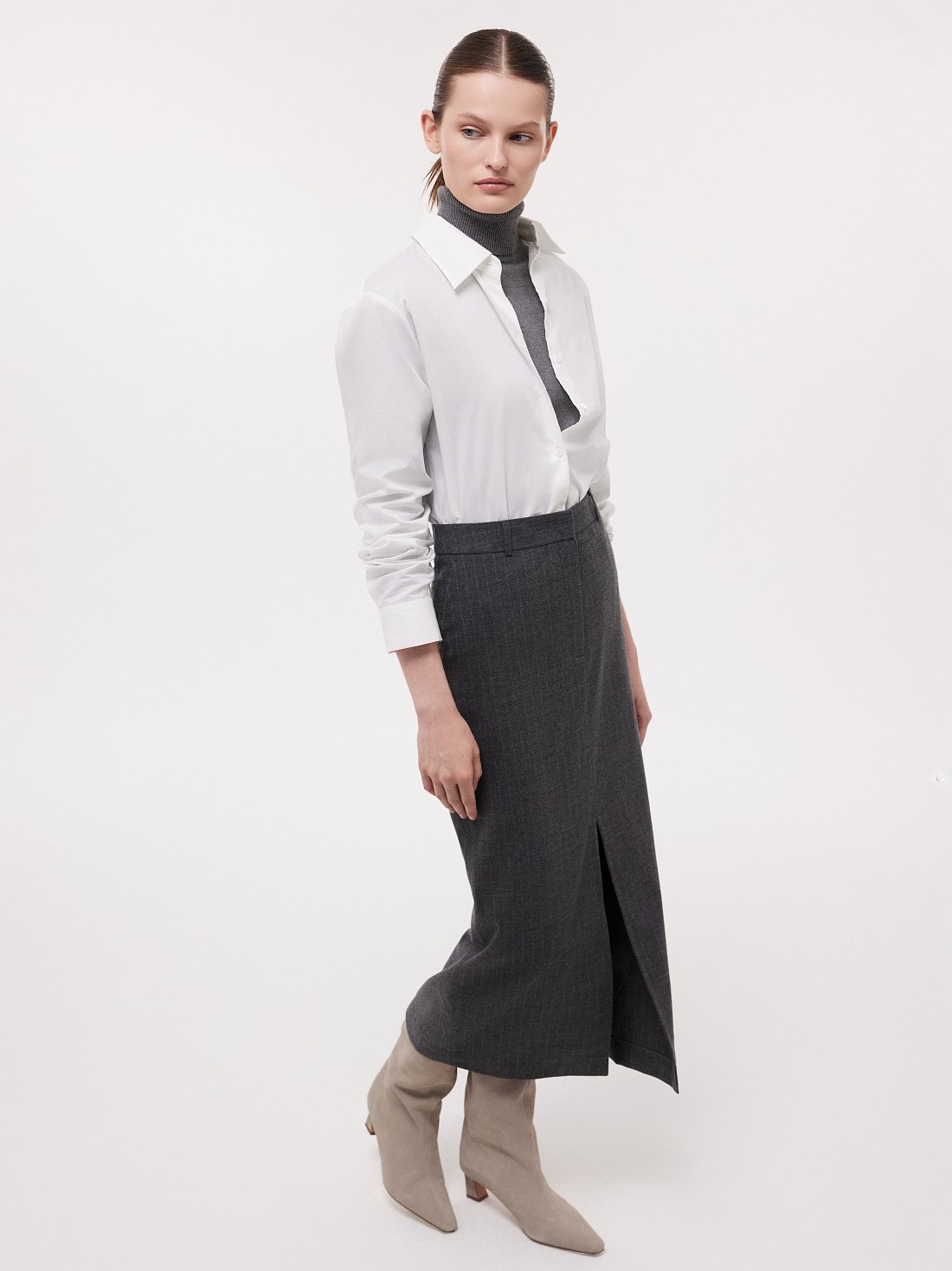 Юбка из фланели в полоску: фото №1