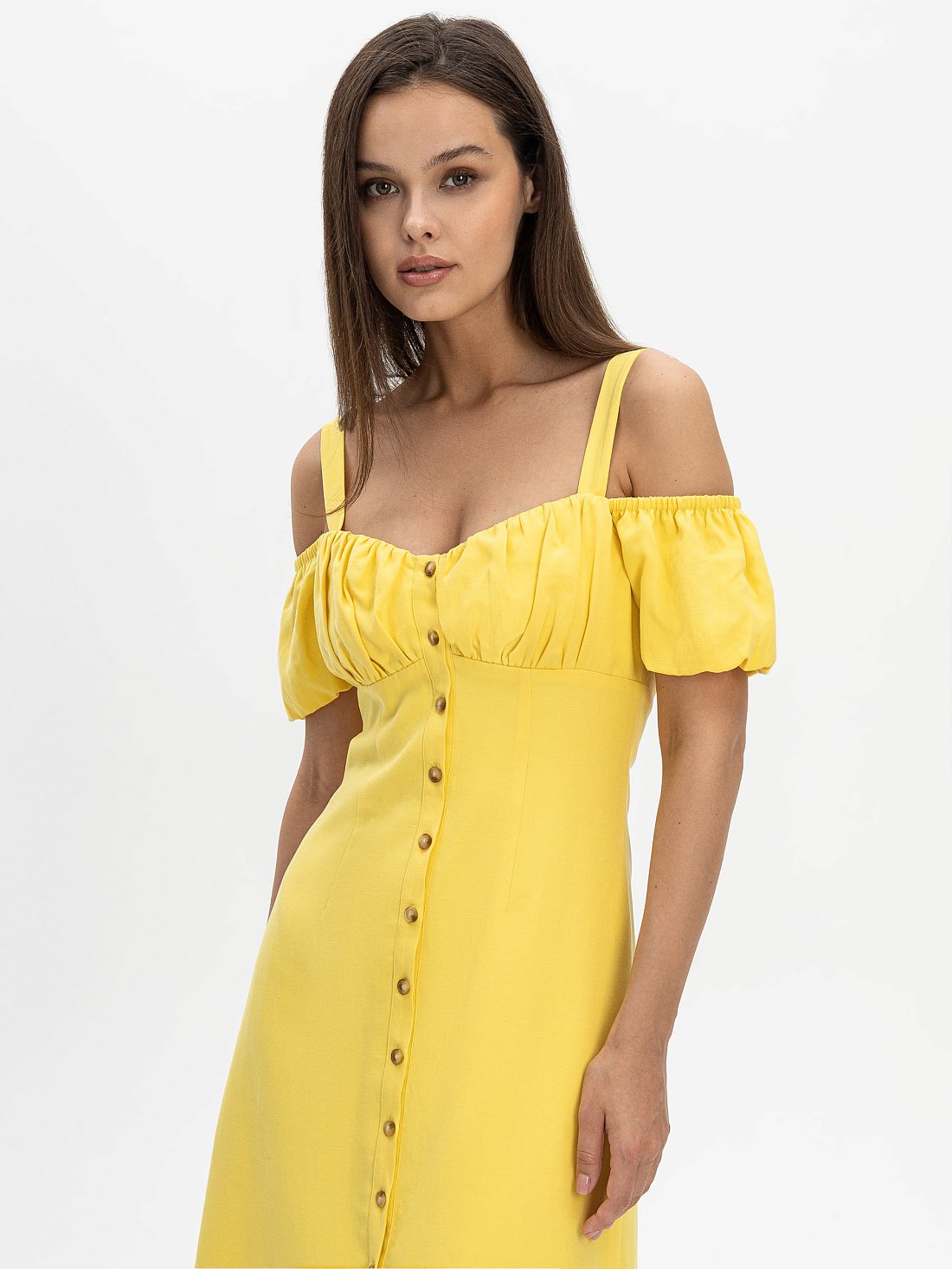 Платье с рукавами-фонариками: фото №1