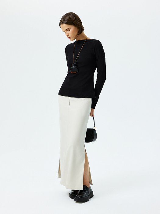 Приталенный лонгслив из хлопка: фото №5