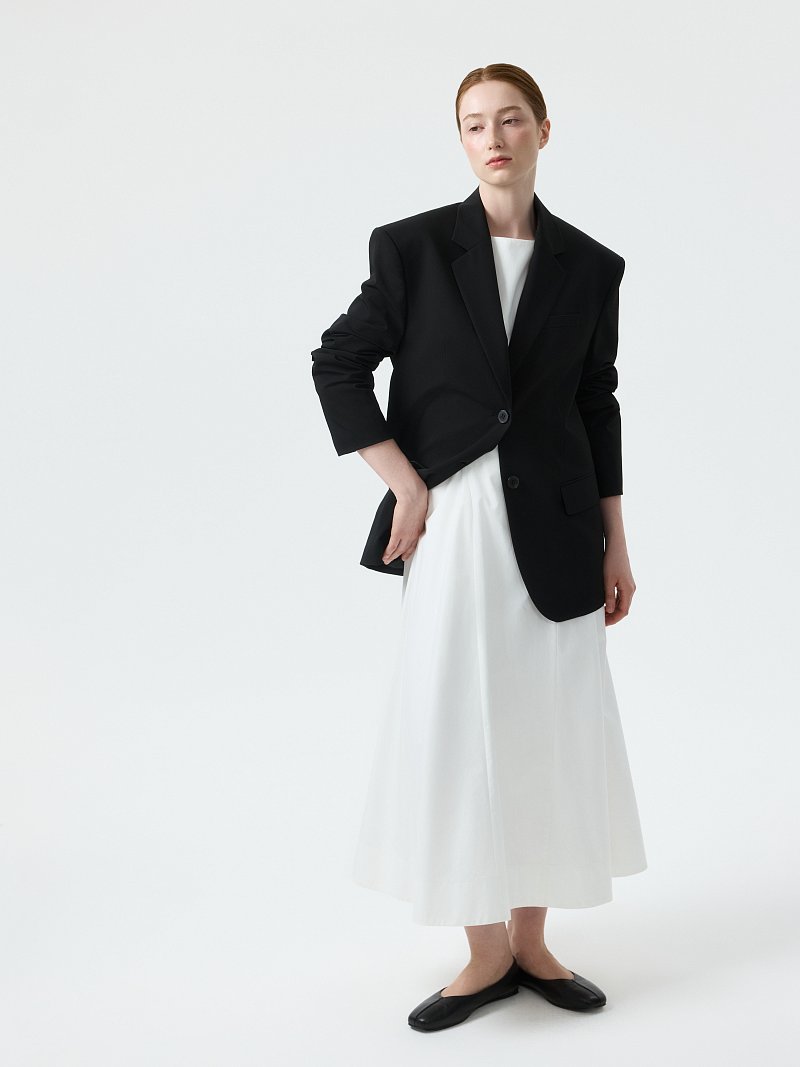 Однобортный жакет оверсайз