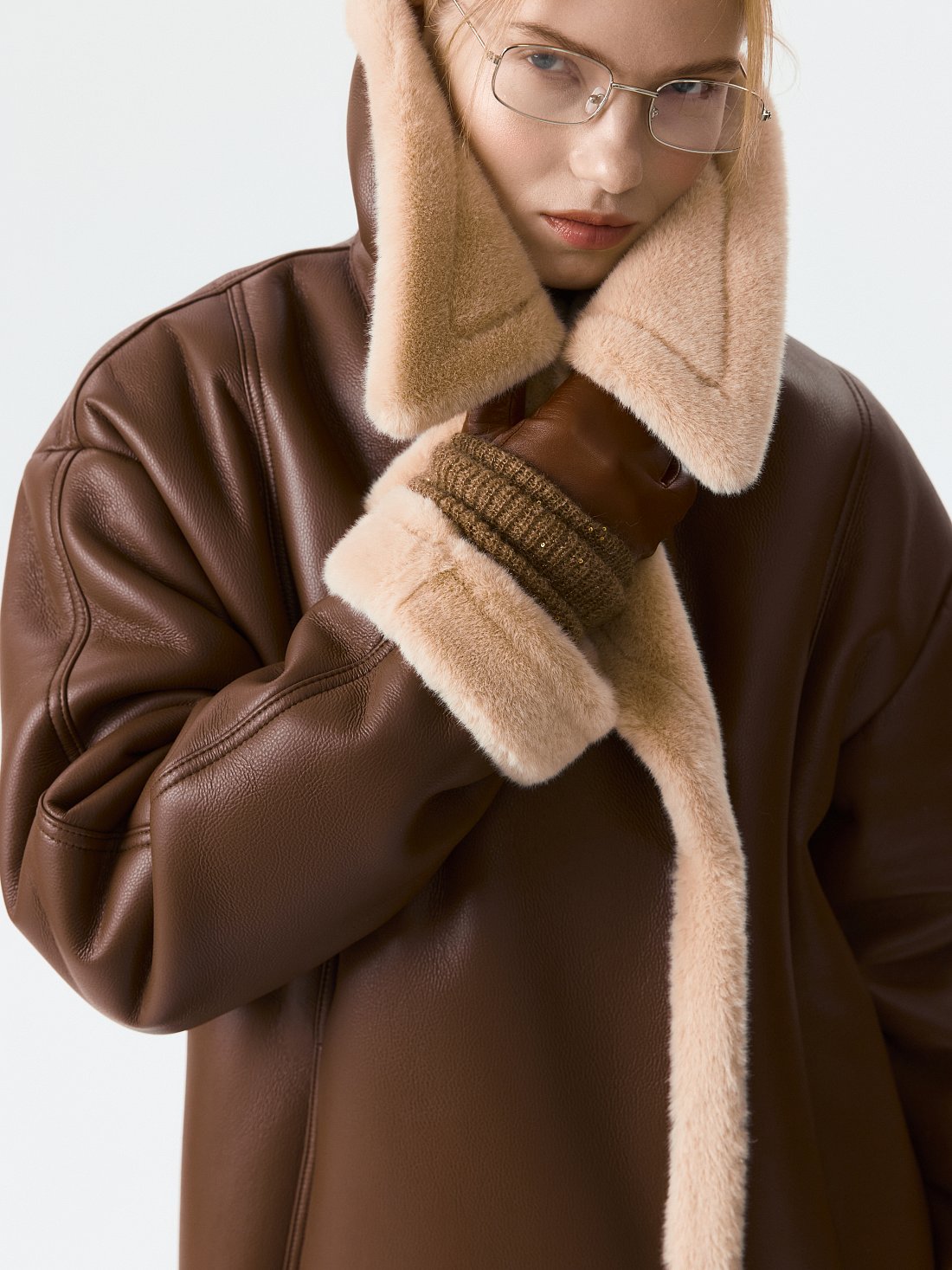 Дубленка из искусственной кожи: фото №1