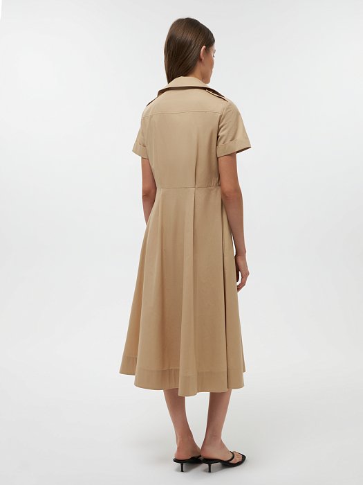 Платье-сафари из хлопка: фото №4