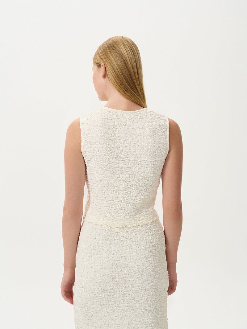 Вязаный топ из хлопка