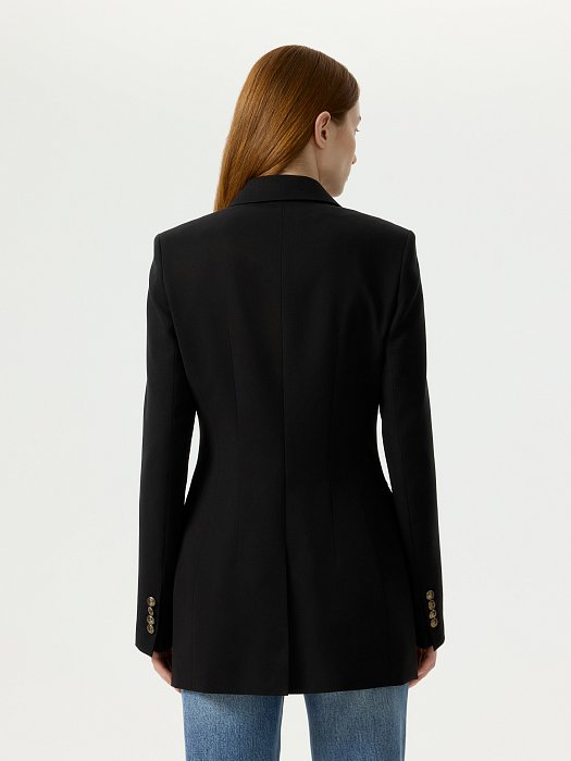 Приталенный жакет из лиоцелла: фото №3