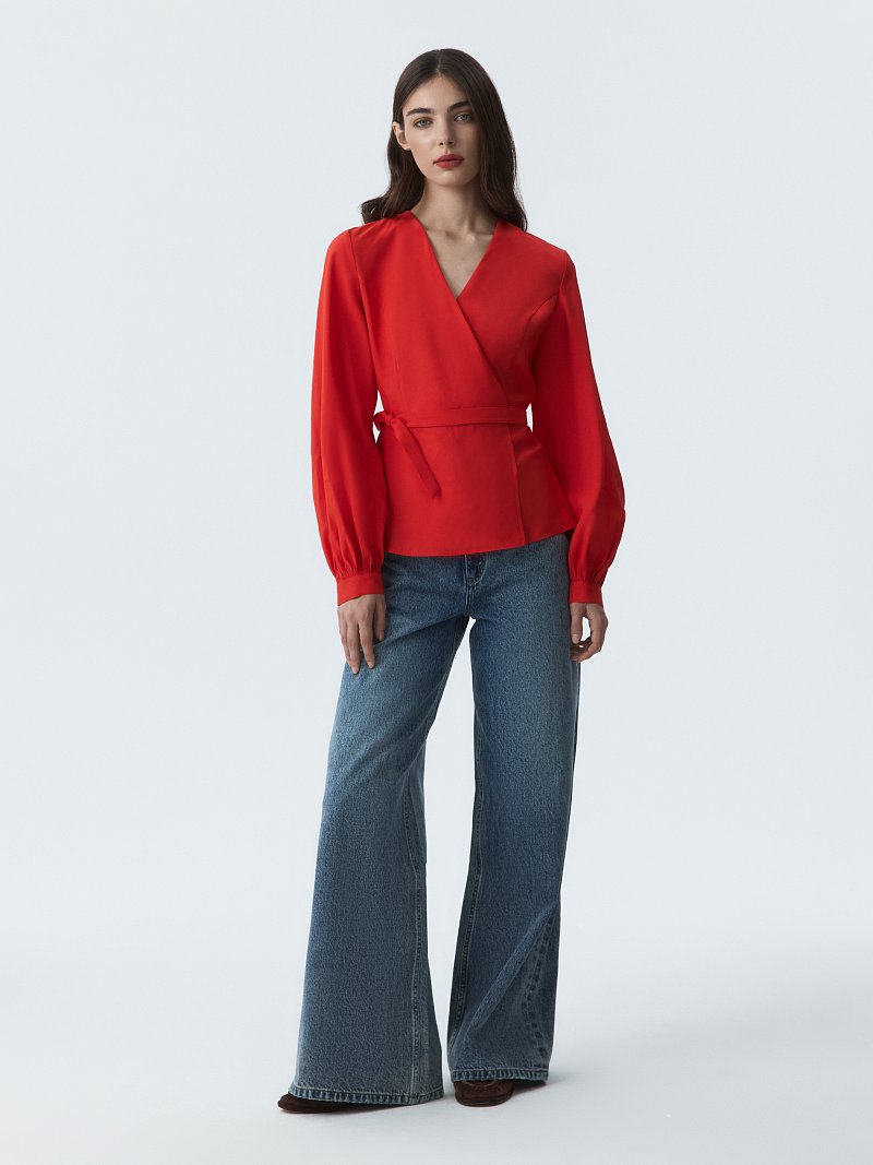 Блуза на запах