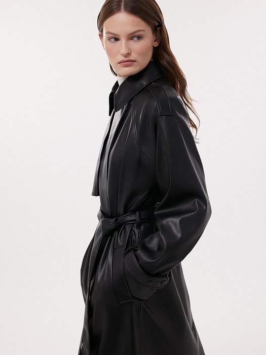 Плащ из экокожи: фото №3
