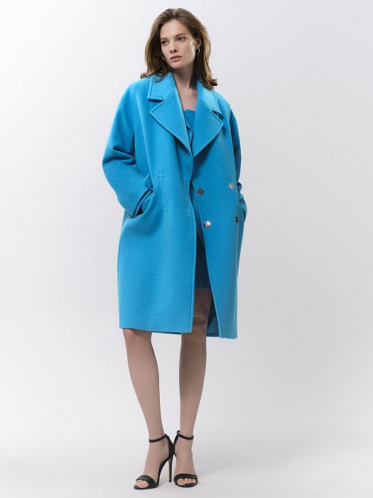 Пальто свободного силуэта из шерсти: фото №3