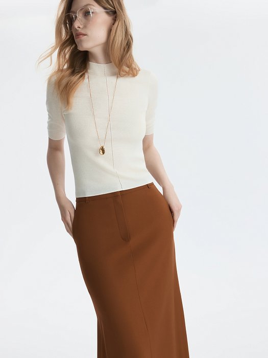 Прямая юбка из вискозы: фото №5