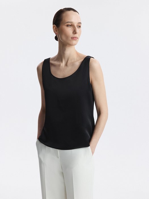 Топ из атласной ткани: фото №3