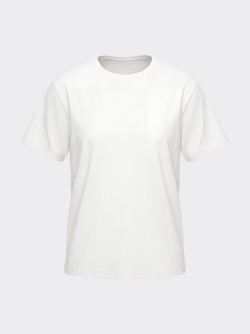 Однотонная футболка из 100% хлопка 