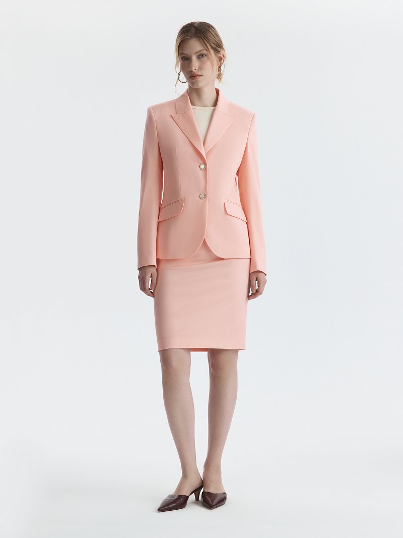 Приталенный жакет из хлопка