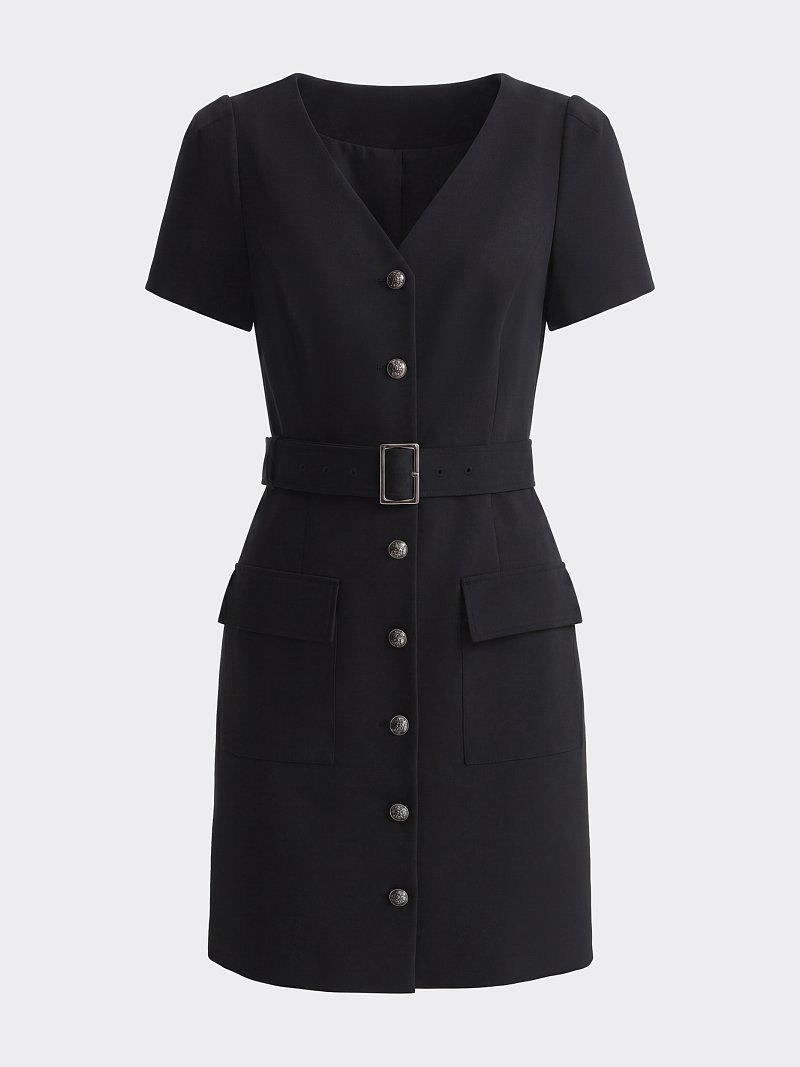 Платье-мини из хлопка