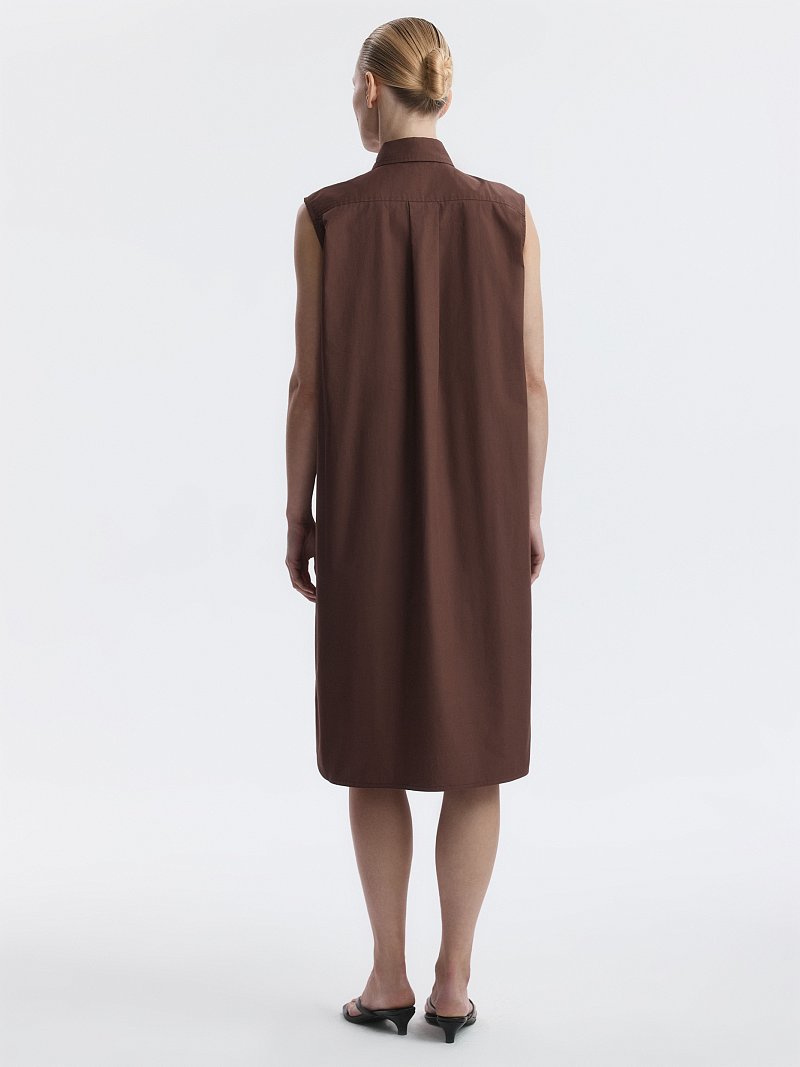 Платье-миди из 100% хлопка