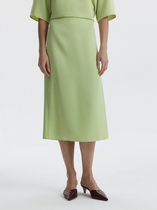 Юбка-миди из сатина: фото №4