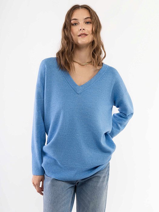 Пуловер с v-образным вырезом : фото №4