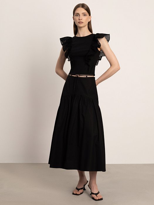 Ярусная юбка со сборкой : фото №3