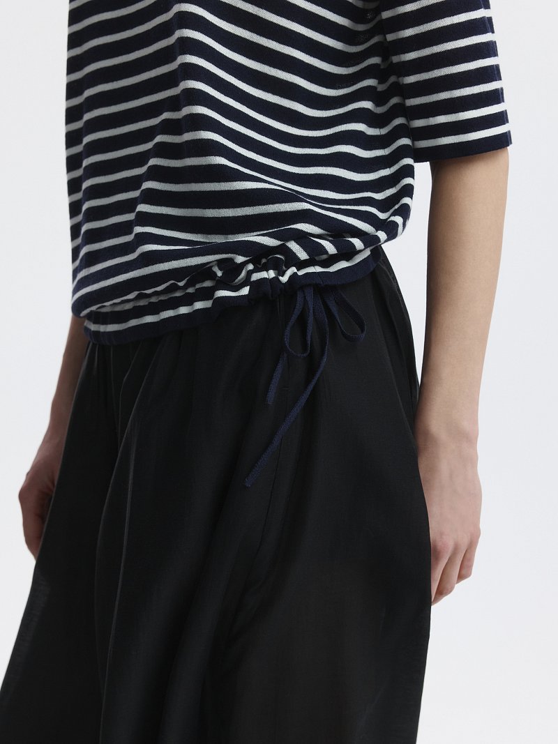 Джемпер из хлопка в полоску