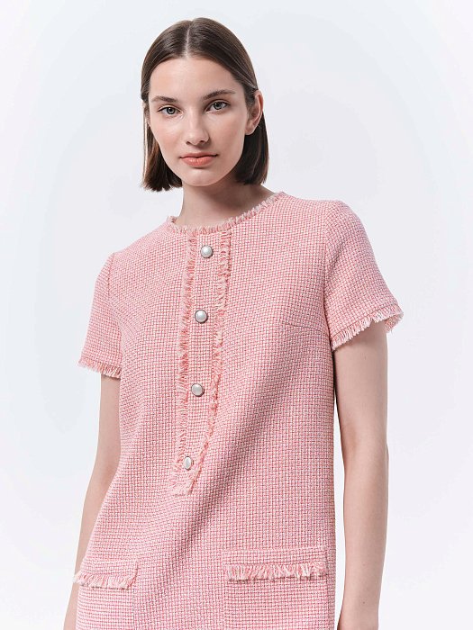 Твидовое платье с карманами: фото №5