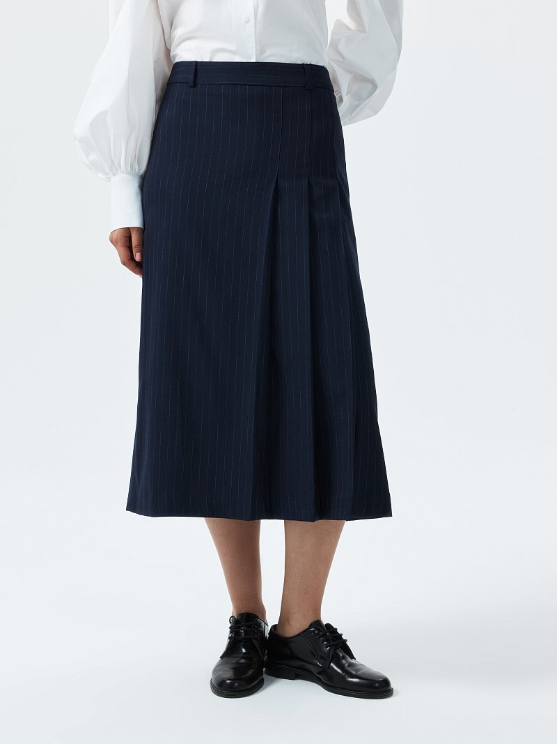 Юбка в полоску со складками (Р158)