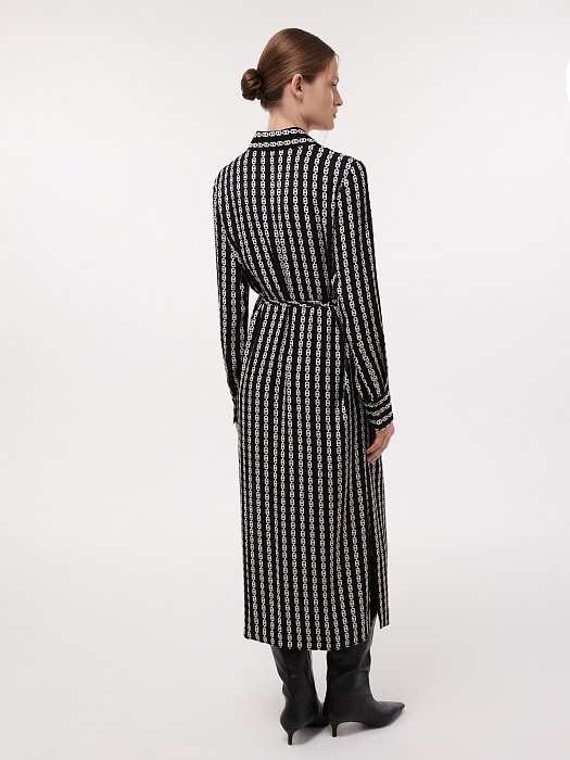 Платье-рубашка из вискозы: фото №3