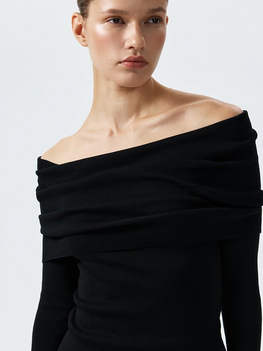 Лонгслив с открытыми плечами: фото №4