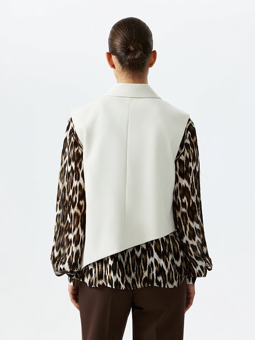 Укороченный асимметричный жилет: фото №5